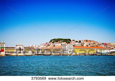 Commerce Square, seen from a boat, Pembaline, Lisbon, Portugal View Large Photo Image Stock Photo - Commerce Square, seen from a boat, Pembaline, Lisbon, Portugal. Fotosearch