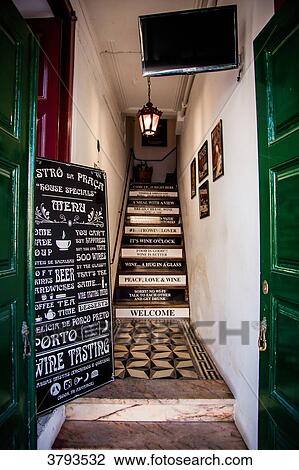 Entrance hall wine bar Bistro Da Placa town of Sintra, Lisbon area, Portugal View Large Photo Image Stock Image - Entrance hall wine bar Bistro Da Placa town of Sintra, Lisbon area, Portugal. Fotosearch