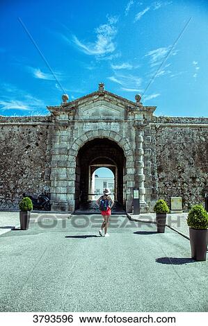 Entrance to the fortified citadel of the port of Cascais, Lisbon area, Portugal View Large Photo Image Stock Photograph - Entrance to the fortified citadel of the port of Cascais, Lisbon area, Portugal. Fotosearch