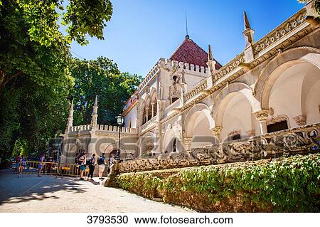 Stock Image - Entry of Quinta da regaleira Gardens, Greater Lisbon, Portugal. Fotosearch