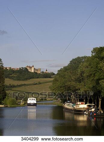 Europe, France, Central-Eastern France, Burgundy Canal from the Church of Sainte Sabine, hill, Chateauneuf View Large Photo Image Stock Photo - Europe, France, Central-Eastern France, Burgundy Canal from the Church of Sainte Sabine, hill, Chateauneuf. Fotosearch
