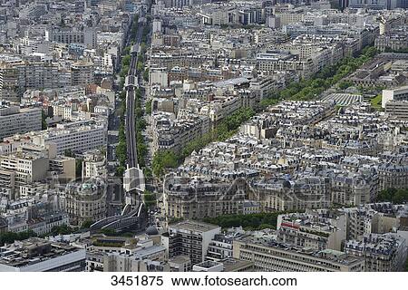 Europe, France, PAris, aerial and vertical view of the western part of Paris and the metro line 6 View Large Photo Image Stock Photography - Europe, France, PAris, aerial and vertical view of the western part of Paris and the metro line 6. Fotosearch