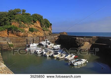 France, Basque Country, Biarritz. Le Port Vieux. View Large Photo Image Stock Image - France, Basque Country, Biarritz. Le Port Vieux.. Fotosearch