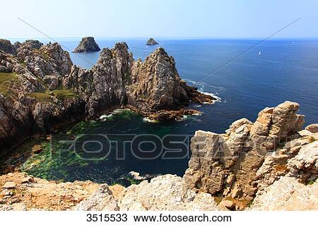 France, Brittany, Crozon Peninsula. Pen Hir cape. Tas de Pois. View Large Photo Image Stock Image - France, Brittany, Crozon Peninsula. Pen Hir cape. Tas de Pois.. Fotosearch