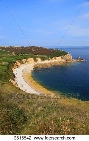 France, Brittany, Crozon Peninsula. Toulinguet cape. Pen Hat Cove. View Large Photo Image Stock Image - France, Brittany, Crozon Peninsula. Toulinguet cape. Pen Hat Cove.. Fotosearch