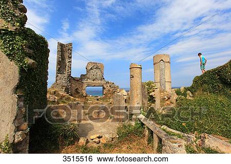 France, Brittany, Crozon Peninsula. Camaret sur Mer. Coecilian Mansion. View Large Photo Image Stock Photograph - France, Brittany, Crozon Peninsula. Camaret sur Mer. Coecilian Mansion.. Fotosearch