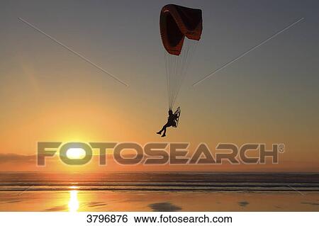 France, Brittany, Finistere. Audierne bay. Parasailing. View Large Photo Image Stock Photograph - France, Brittany, Finistere. Audierne bay. Parasailing.. Fotosearch
