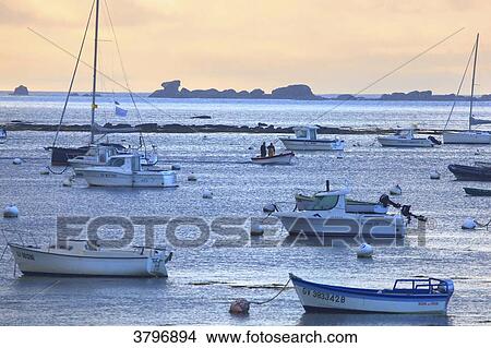 Picture - France, Brittany, Finistere. Kerity harbor. Fotosearch