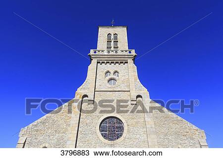 France, Brittany, Finistere. Le Guilvinec. Church. View Large Photo Image Stock Image - France, Brittany, Finistere. Le Guilvinec. Church.. Fotosearch