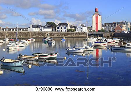 Stock Photo - France, Brittany, Finistere. Le Guilvinec. Fotosearch