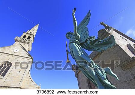 France, Brittany, Finistere. Loctudy Church View Large Photo Image Stock Image - France, Brittany, Finistere. Loctudy Church. Fotosearch