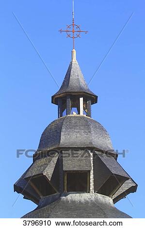 France, Brittany, Finistere. Pont-L'AbbeChurch. View Large Photo Image Stock Image - France, Brittany, Finistere. Pont-L'AbbeChurch.. Fotosearch