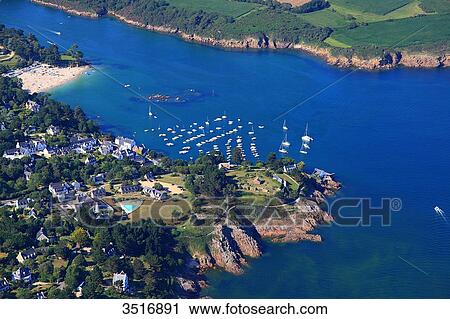 France, Brittany, Morbihan. Aerial view. Port-Manec'h View Large Photo Image Stock Image - France, Brittany, Morbihan. Aerial view. Port-Manec'h. Fotosearch