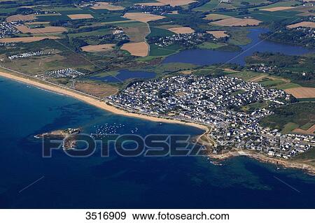 France, Brittany, Morbihan. Aerial view. Fort-Bloque. Ploemeur. View Large Photo Image Stock Photo - France, Brittany, Morbihan. Aerial view. Fort-Bloque. Ploemeur.. Fotosearch