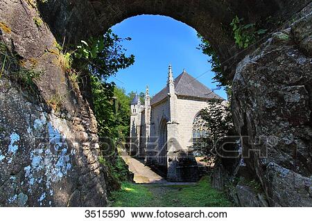 France, Brittany, Morbihan. Le Faouet or Ar Faoued. Sainte Barbe du Faouet Chapel. View Large Photo Image Stock Image - France, Brittany, Morbihan. Le Faouet or Ar Faoued. Sainte Barbe du Faouet Chapel.. Fotosearch