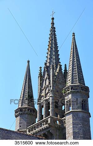 France, Brittany, Morbihan. Le Faouet or Ar Faoued. Saint Fiacre Chapel. View Large Photo Image Stock Image - France, Brittany, Morbihan. Le Faouet or Ar Faoued. Saint Fiacre Chapel.. Fotosearch