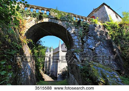 France, Brittany, Morbihan. Le Faouet or Ar Faoued. Sainte Barbe du Faouet Chapel. Archway towards the oratory View Large Photo Image Stock Photo - France, Brittany, Morbihan. Le Faouet or Ar Faoued. Sainte Barbe du Faouet Chapel. Archway towards the oratory. Fotosearch