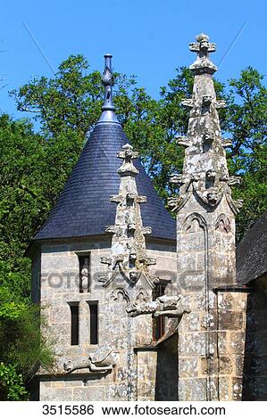 France, Brittany, Morbihan. Le Faouet or Ar Faoued. Sainte Barbe du Faouet Chapel. View Large Photo Image Stock Photograph - France, Brittany, Morbihan. Le Faouet or Ar Faoued. Sainte Barbe du Faouet Chapel.. Fotosearch
