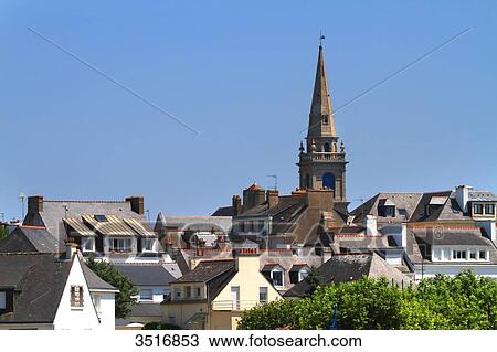 France, Brittany, Morbihan. Lorient. Port Louis. Aerial view. View Large Photo Image Stock Image - France, Brittany, Morbihan. Lorient. Port Louis. Aerial view.. Fotosearch