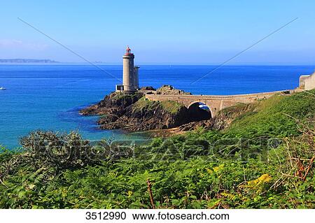 France, Brittany, Rade de Brest, Phare du Petit Minou. View Large Photo Image Stock Image - France, Brittany, Rade de Brest, Phare du Petit Minou.. Fotosearch