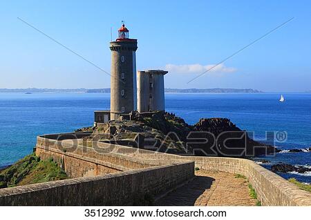France, Brittany, Rade de Brest, Phare du Petit Minou. View Large Photo Image Stock Image - France, Brittany, Rade de Brest, Phare du Petit Minou.. Fotosearch