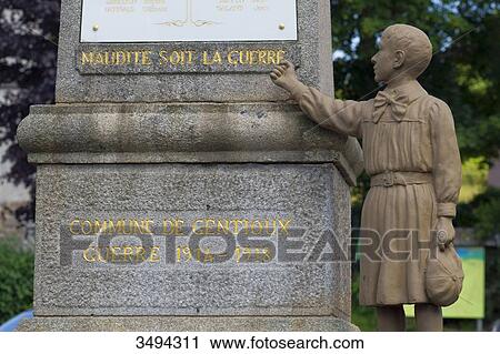 France, Center France, Gentioux, war memorial with the inscription Cursed be war View Large Photo Image Stock Image - France, Center France, Gentioux, war memorial with the inscription Cursed be war. Fotosearch