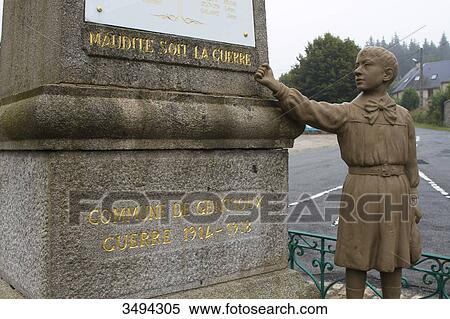 France, Center France, Gentioux, war memorial with the inscription Cursed be war View Large Photo Image Stock Photography - France, Center France, Gentioux, war memorial with the inscription Cursed be war. Fotosearch