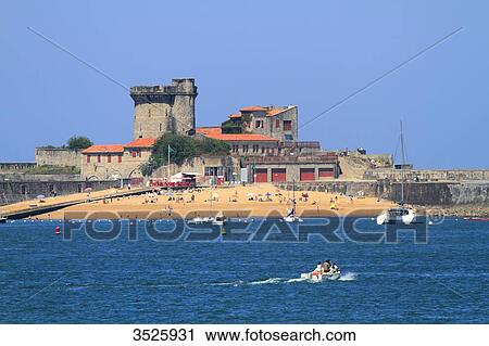 France, French Basque Country, Pyrenees-Atlantiques, Socoa Fort viewed from Saint Jean de Luz View Large Photo Image Stock Image - France, French Basque Country, Pyrenees-Atlantiques, Socoa Fort viewed from Saint Jean de Luz. Fotosearch