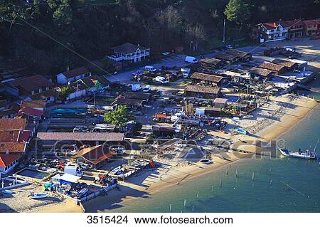 France, Gironde. Arcachon Bay. Village de l'Herbe. View Large Photo Image Picture - France, Gironde. Arcachon Bay. Village de l'Herbe.. Fotosearch