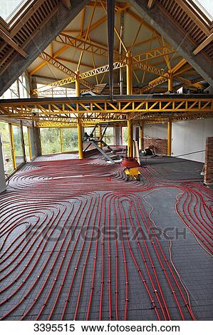 France House Building Installing A Heat Pump And A Floor Heating