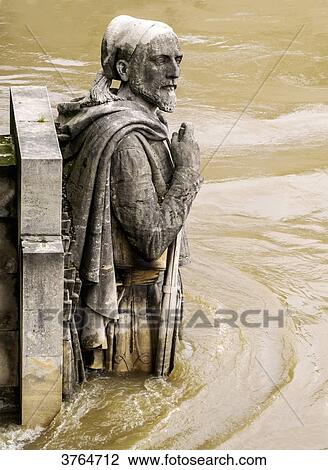 France, Ile de France, Paris, the Seine overflowing and flooding, June 2016, the 'Zouave' at the pont de l'Alma View Large Photo Image Stock Image - France, Ile de France, Paris, the Seine overflowing and flooding, June 2016, the 'Zouave' at the pont de l'Alma. Fotosearch
