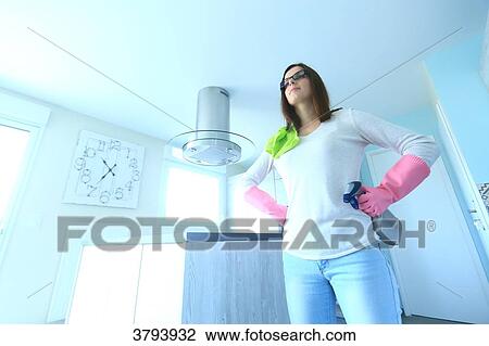 France, maniac woman doing housework. View Large Photo Image Stock Image - France, maniac woman doing housework.. Fotosearch