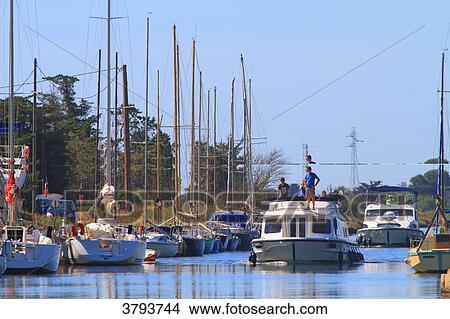 France, Marseillan. Canal du Midi. View Large Photo Image Picture - France, Marseillan. Canal du Midi.. Fotosearch