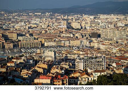 France, Marseille, view of the city from Notre Dame de la Garde View Large Photo Image Stock Image - France, Marseille, view of the city from Notre Dame de la Garde. Fotosearch