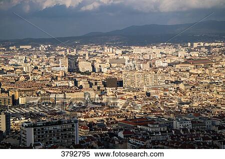 France, Marseille, view of the city from Notre Dame de la Garde/ View Large Photo Image Stock Photography - France, Marseille, view of the city from Notre Dame de la Garde/. Fotosearch