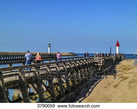 France Normandie, Trouville pier View Large Photo Image Stock Photo - France Normandie, Trouville pier. Fotosearch