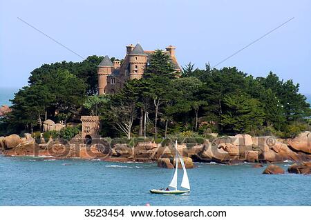 France, North-Western France, Brittany, Ploumanach, Costaeres castle View Large Photo Image Picture - France, North-Western France, Brittany, Ploumanach, Costaeres castle. Fotosearch