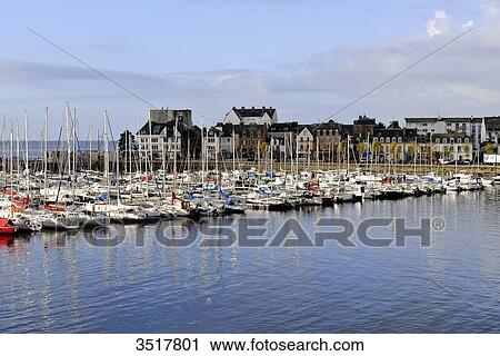 France, North-Western France, Brittany, Concarneau, yachting harbour outside the battlements View Large Photo Image Stock Image - France, North-Western France, Brittany, Concarneau, yachting harbour outside the battlements. Fotosearch