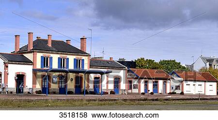 France, North-Western France, Brittany, Paimpol, SNCF railway station View Large Photo Image Stock Photo - France, North-Western France, Brittany, Paimpol, SNCF railway station. Fotosearch