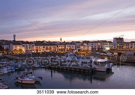 France, North-Western France, Ile d'Yeu, Port-Joinville View Large Photo Image Stock Photo - France, North-Western France, Ile d'Yeu, Port-Joinville. Fotosearch