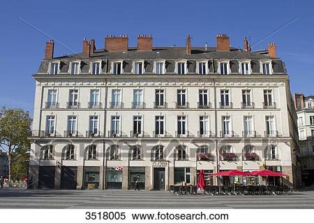 France, North-Western France, Nantes, building on a square View Large Photo Image Stock Photography - France, North-Western France, Nantes, building on a square. Fotosearch