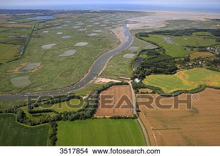 France, Northern France, Pas de Calais. Berck sur Mer. Authie bay. View Large Photo Image Picture - France, Northern France, Pas de Calais. Berck sur Mer. Authie bay.. Fotosearch