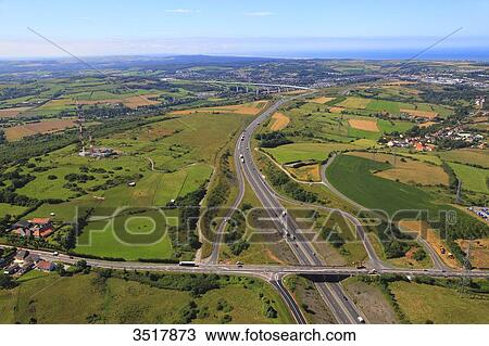France, Northern France, Pas de Calais. Boulogne sur Mer. Highway 16 and Echinghen viaduct. View Large Photo Image Stock Image - France, Northern France, Pas de Calais. Boulogne sur Mer. Highway 16 and Echinghen viaduct.. Fotosearch