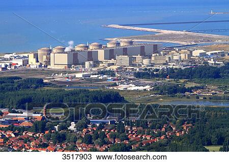 France, Northern France, Pas de Calais. Power station. Gravelines View Large Photo Image Stock Image - France, Northern France, Pas de Calais. Power station. Gravelines. Fotosearch