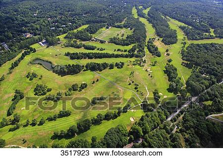 Stock Image - France, Northern France, Pas de Calais, Cote d'Opale. Hardelot. Golf course.. Fotosearch
