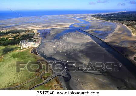 France, Northern France, Pas de Calais, Cote d'Opale. Le Touquet. Canche Bay. View Large Photo Image Stock Image - France, Northern France, Pas de Calais, Cote d'Opale. Le Touquet. Canche Bay.. Fotosearch