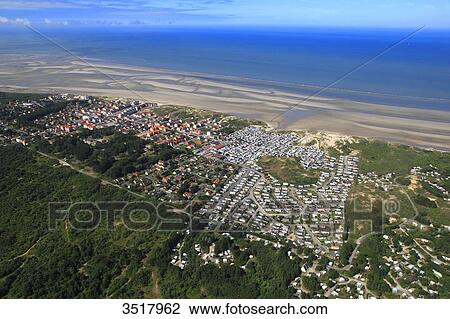 Stock Image - France, Northern France, Pas de Calais. Sainte-Cecile Plage. Fotosearch