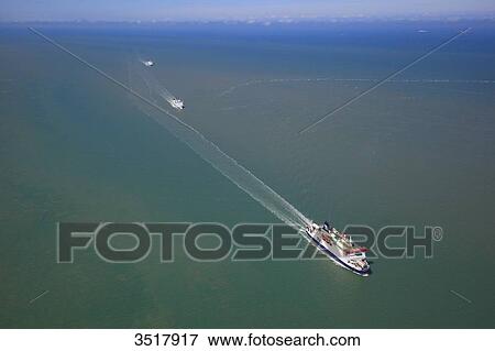 France, Northern France, Pas de Calais. Three ferries in the channel connecting Calais to Dover. View Large Photo Image Stock Photo - France, Northern France, Pas de Calais. Three ferries in the channel connecting Calais to Dover.. Fotosearch