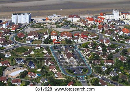 France, Northern France, Pas de Calais, Cote d'Opale. Hardelot. Villas on Place Cordonnier. Saint Augustin de Cantorbery church. View Large Photo Image Stock Photo - France, Northern France, Pas de Calais, Cote d'Opale. Hardelot. Villas on Place Cordonnier. Saint Augustin de Cantorbery church.. Fotosearch