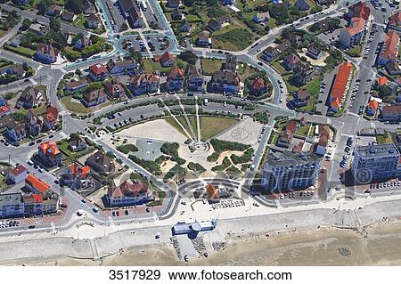 France, Northern France, Pas de Calais, Cote d'Opale. Hardelot. Villas on Place Cordonnier. View Large Photo Image Stock Photo - France, Northern France, Pas de Calais, Cote d'Opale. Hardelot. Villas on Place Cordonnier.. Fotosearch